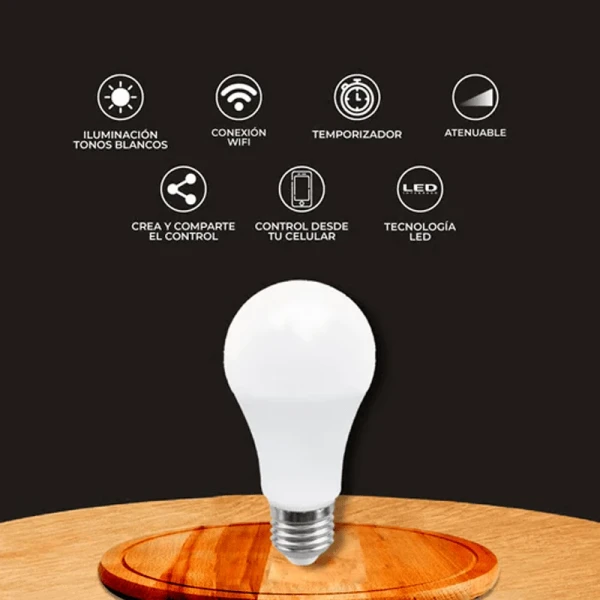 FOCO LED LUZ BLANCA DINÁMICA - Imagen 2