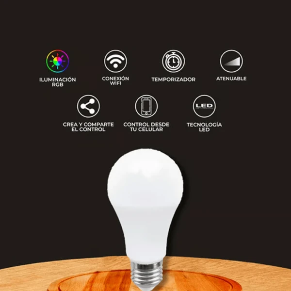 FOCO INTELIGENTE LUZ RGBW - Imagen 3