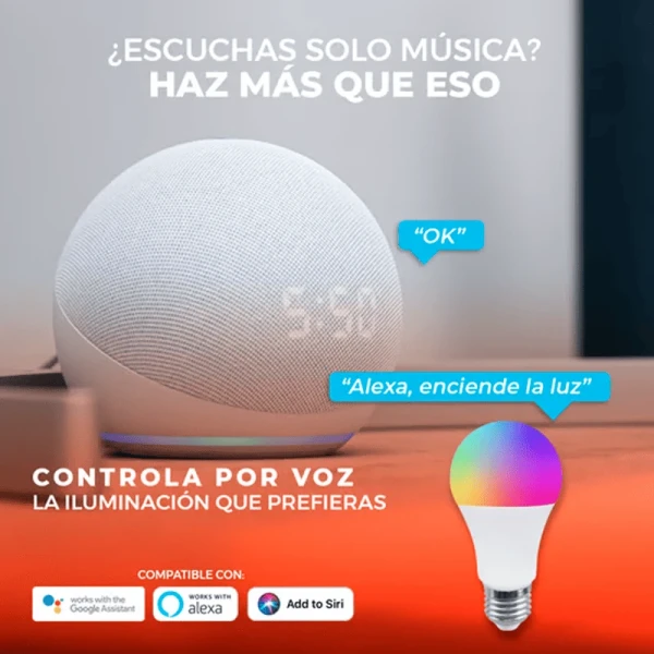 FOCO INTELIGENTE LUZ RGBW - Imagen 2
