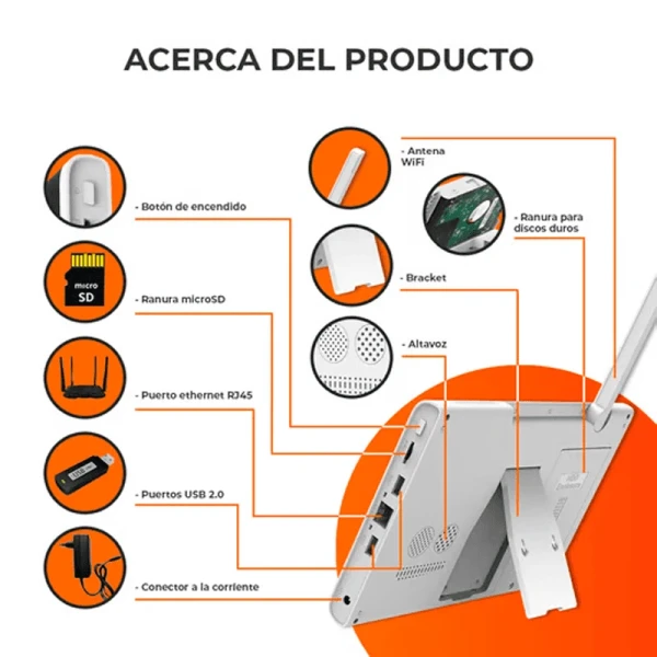 KIT 4 CÁMARAS DE SEGURIDAD + MONITOR NVR - Imagen 3